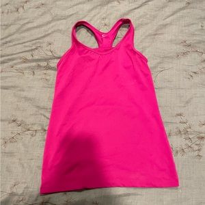 Champion pink tank top, built in bra, size M